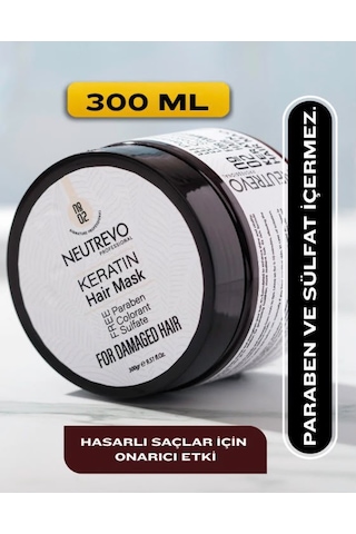 Neutrevo Professional No:2 Keratin Serisi Onarıcı Ve Güçlendirici Saç Bakım Maskesi 300 Ml