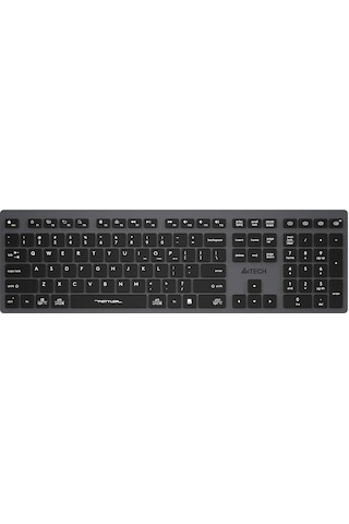 A4 Tech Fstyler Gri Bluetooth + 2.4g Nano Fn Şarjlı Multimedya Klavye