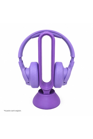 24 Cm Mor 3d Baskı Kulaklık Standı Masaüstü Kulaklık Askılığı Ve Organizer