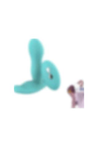 Red Fox Kablosuz Kumandalı Klitoris Ve G-spot Uyarıcı Külot Içi Giyilebilir 2 İn 1 Vibratör - Mavi