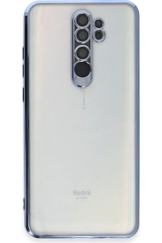 Xiaomi Redmi Note 8 Pro Kılıf Kamera Korumalı Lensli Silikon - Açık Mavi