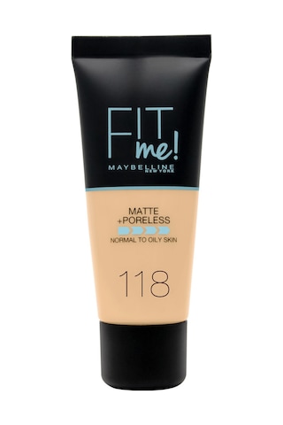 Maybelline New York Fondöten  Fit Me Matte  Poreless Foundation 118 Nude