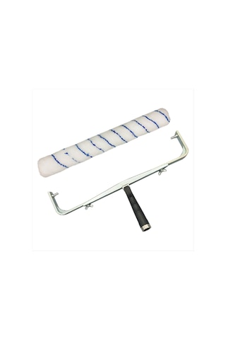 Xurunkeji 18 İnç Boya Rulosu Fırçası Alüminyum Alaşımlı Rulo Çerçeve Boyama Saplı Alet Duvar Dekoratif Ev Alet Desteği