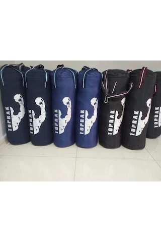 6-9 Yaş Boks Torbası 50cm Çocuk Boks Torbası Eldiven+karabina Hediyeli Siyah