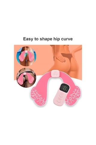 Teltree Ems Teknolojili Kalça Masaj Aleti - Usb Şarj, 15 Kademeli Uzaktan Kumandalı Pembe Çok Renkli