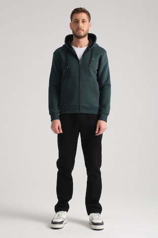 Shooter Sportswear Shooter Erkek Kışlık Eşofman Takımı Luxe Regular Kapüşonlu Koyu Yeşil