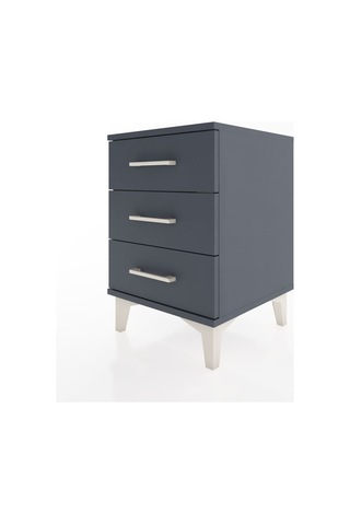 Hyperion Komodin 3 Çekmeceli 44x44x64 Antrasit-antrasit Antrasit