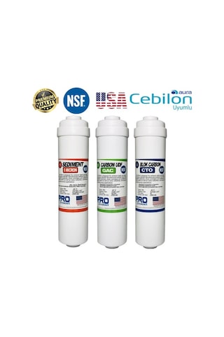 Cebilon Plus & Silver & Platinium Uyumlu 3'lü Filtre Seti