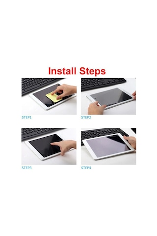 Apple Uyumlu iPad 7.Nesil 10.2 Tablet Nano Ekran Koruyucu Tablet Kalemi