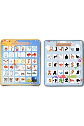 2 Set - 72 Parça Tox Zıt Kavramlar ve Gölge Eşleştirme Keçe Cırtl