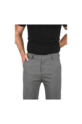 Deepsea Erkek Antrasit İtalyan Kesim Tüylenmez Likralı Spor Pantolon Esnek Kumaş Bilek Boy Boru Paça Klasik Pantolon 2502005 Antrasit