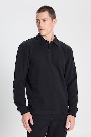 Wrangler Regular Fit Normal Kesim Polo Yaka Siyah Sweatshirt Siyah