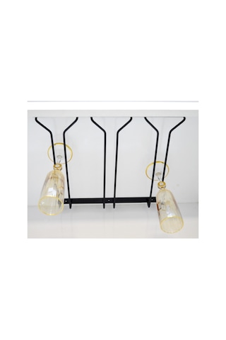 Siyah 3 Bölmeli V Bardaklık Kadehlik