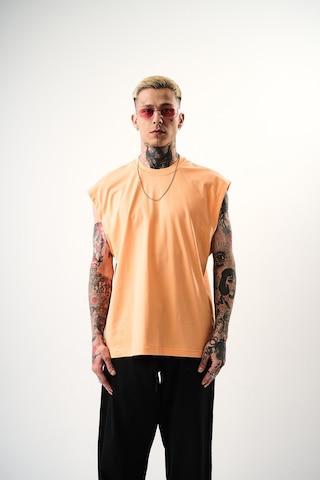 Respire Erkek Basic Tank Top Atlet Şeftali