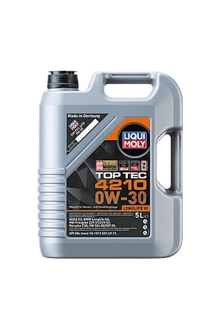 Lı21605 - 0w-30 Vw Motor Yağı Tam Sentetik Top Tec 4210 5l - Liqui Moly