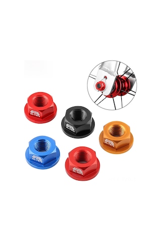 Geeroyoo Muqzı Çocuklar İçin Denge Arabası Tekerlek Somunu - M8 Flanş, 7075 Alüminyum, Siyah - Ayarlanabilir, Dayanıklı Outdoor Spor Aksesuarı Çok Renkli