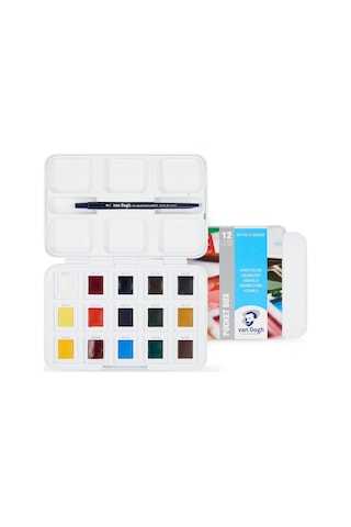 Talens Van Gogh Sulu Boya Seti 12+3 Renk + Defter + Fırça