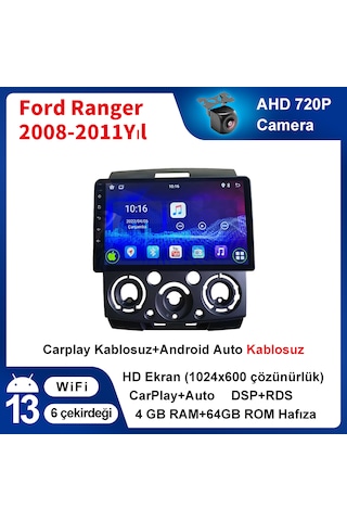 Ford Ranger 2008-2011 Yıl Multimedya 4-64 Gb Navigasyon