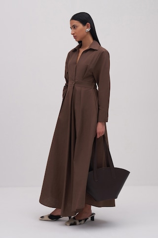 Miha Maxi Elbise Kahverengi