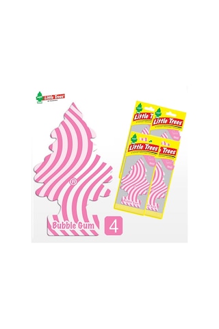 Oto Koku Little Trees Kağıt Koku Bubble Gum Sakız Kokusu 4 Adet