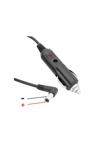 Araç Çakmaklık Çıkışını 5.5-2.5 L Uçlu Jaka Çevirici 1.8 Metre Kablolu Araç Çakmak Fişi 12 Volt