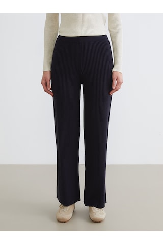 Lcw Comfort Lacivert Beli Lastikli Kadın Triko Pantolon
