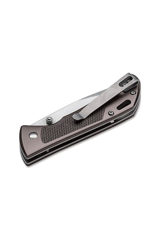 Böker Magnum Advance Checkering Dark Bronze Kamp Çakı Bronz - Gümüş