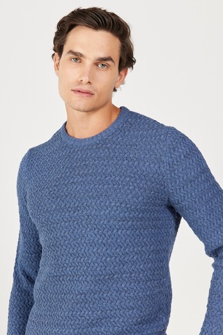 Wrangler Erkek Kazak W232580410 Lacivert