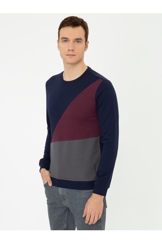 Lacivert Slim Fit Sweatshirt
