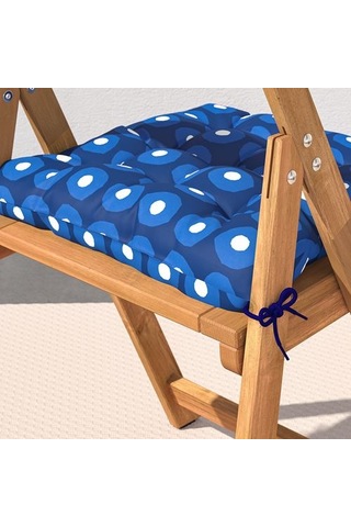 Ikea Klösan Dış Mekan Sandalye Minderi, Koyu Mavi, 44x44 Cm