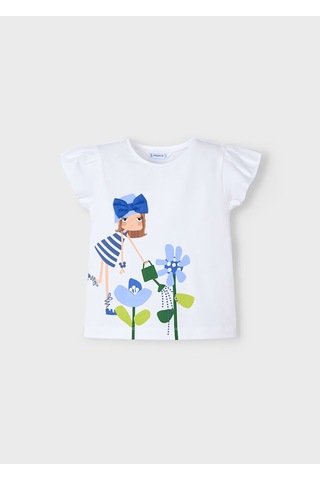 Mayoral Kız Çocuk T-shirt 3015m Beyaz