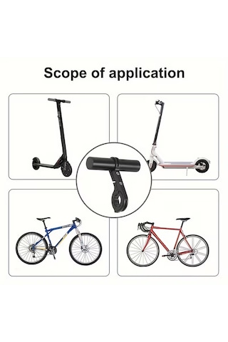 Bisiklet / Elektrikli Scooter Ek Gidonu Yardımcı Gidon 20 Cm Metal