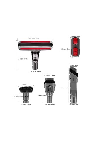 Dc24 Dc33 Dc35 Dc39 Dc44 Dc58 Dc59 Dc62 Dc74 Süpürge İle Uyumlu Fırça Aksesuar Seti