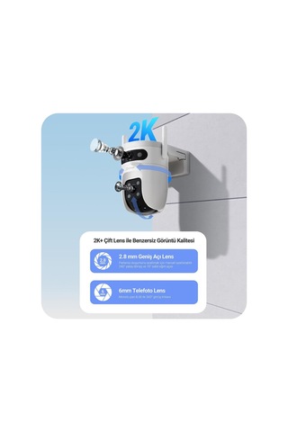 Ezviz C9c Dual 3mp 2k Çift Lensli 360 Dönebilen Dış Mekan Wi-fi Kamerası, Yapay Zeka İnsan Ve Araç Algılama, Renkli Gece Görüşü 13138698