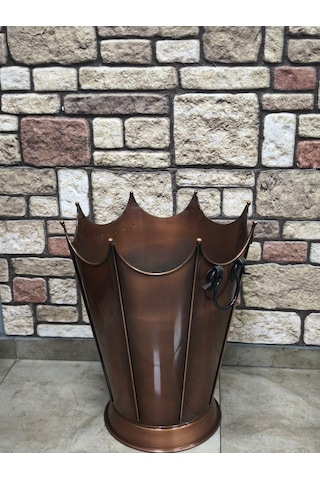 Flame Stove Fs-8193 Bakır Oval Odun Kovası Flame Stove Fs-8193 Bakır Oval Odun Kovası