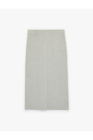 Koton Slim Fit Standart Bel Midi Boy Kalem Etek Gri 6sak10068ek Gri