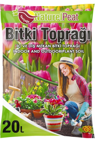 Naturel Peat Bitki Toprağı - 20 Litre 100