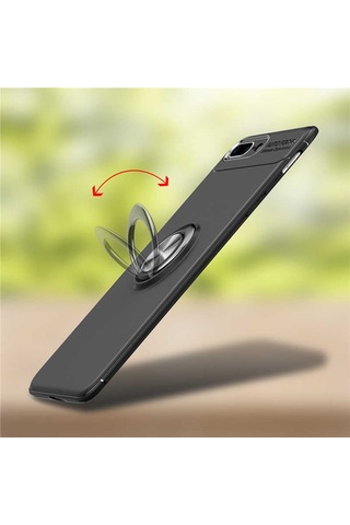 Apple Uyumlu iPhone 8 Plus Kilif Yüzüklü Magnetli Ravel Case 389754120