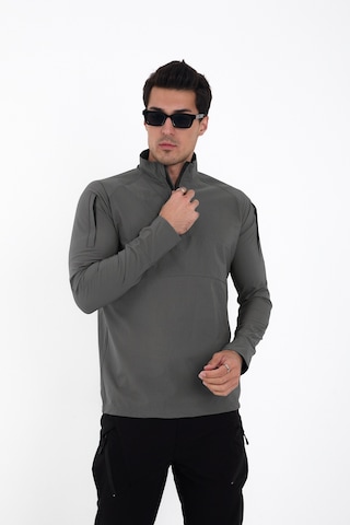 Camp Scoutland Camp136 Outdoor Tactical Su iticili Erkek Gri Taktik Sweatshirt Gri