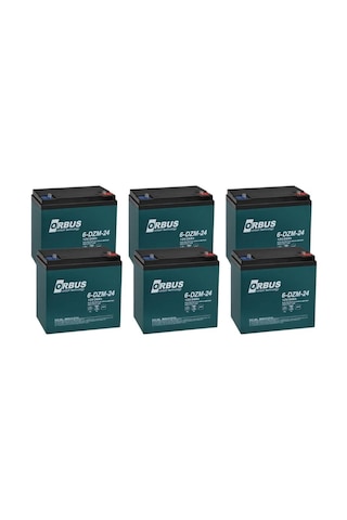Orbus 6-dzm-24 12v 24 Ah Elektrikli Bisiklet Aküsü 6 Lı Paket