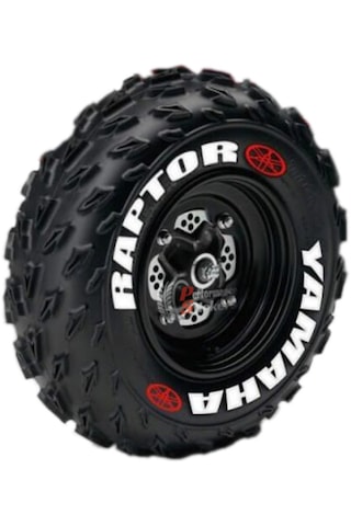 Yamaha Raptor Atv Lastik Stikeri 8adet Lastik Yazısı 35mm