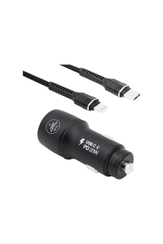 Powerway Cc35 Yeni Nesil Usb-c iPhone Uyumlu To Type-c Araç Şarj Seti Pd18w Standart