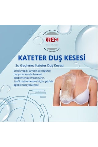 Submed Diyaliz Kateter Kesesi. Su Geçirmez Banyo Bandı 10 Adet