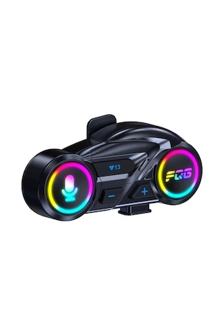 Jenerik Y13 Motor Kask Kulaklık Rgb Modlu Radyolu Motosiklet Kulaklık 5.3 Bluetooth Intercom