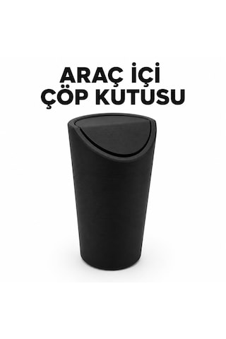 Araç İçi Mini Çöp Kutusu Bardaklık Uyumlu Tasarım