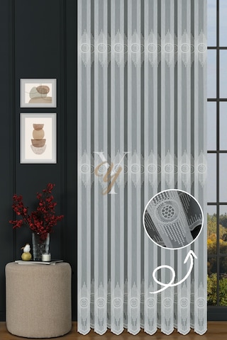 8p9553 - 12p9553 Tül Perde V-fikse Ekru