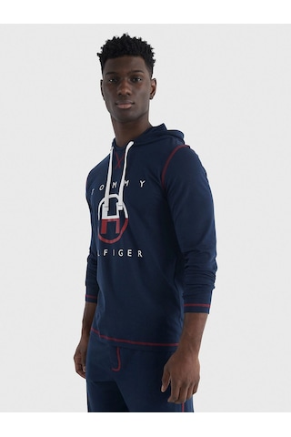 Tommy Hilfiger Tommy Hılfıger Kapşonlu Sweatshirt 09t4147-410 Lacivert