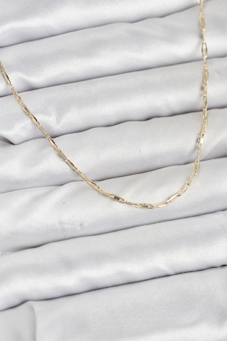 Cm 14k Gold Renk Pirinç Ataç Zincir 60 Cm Kadın Kolye Diğer