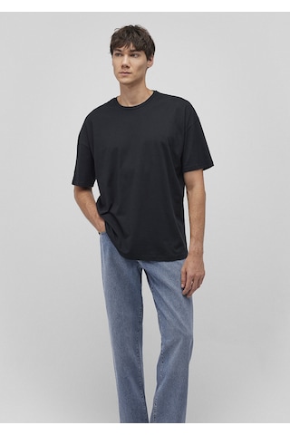 Mavi - 2Li Oversize Basic Tişört Seti 0612162-620 Beyaz