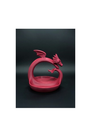 Ejderha Figürlü Tepsi - 3d Baskı Fantastik Dragon Organizer & Dekoratif Obje